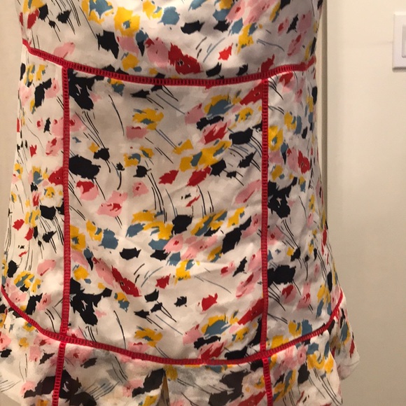 Sleeveless DVF blouse with washed floral print - Picture 3 of 4